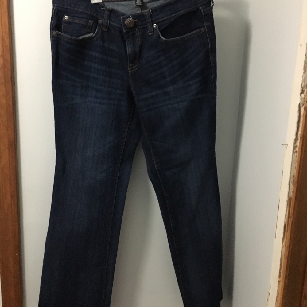 Dark blue jeans